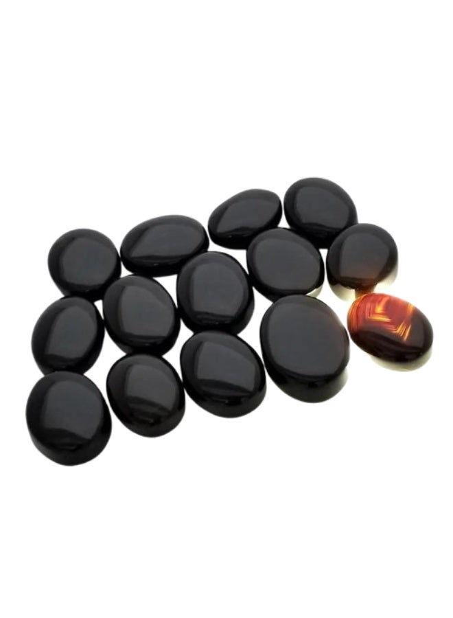 Rare Original Oval Natural Black Onyx loose gemstone - Image 2
